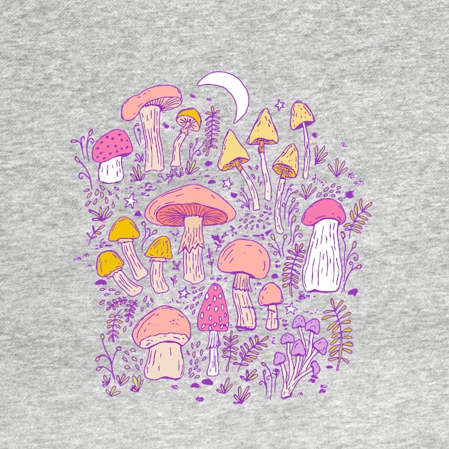 Dreamy Mushroom Forest by Jacqueline Hurd